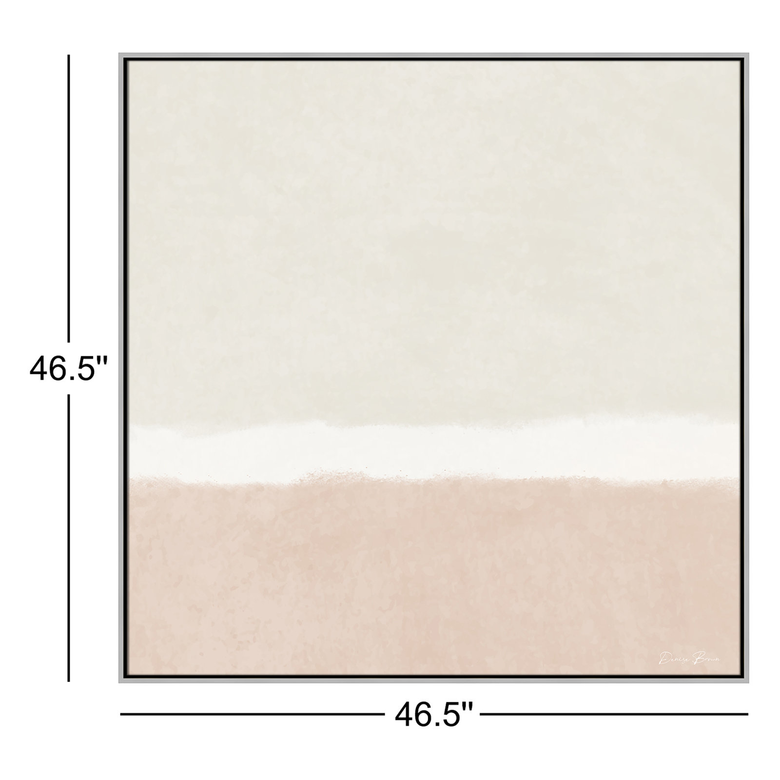 Willadeene "Slate I" Print, 46.5" H x 46.5" W, Silver Framed