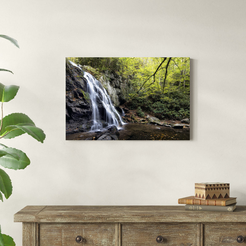 «Spruce Flat Falls at Morning» par Danny Head - photographie sur toile tendue, H 20 po x l 30 po x P 1,25 po