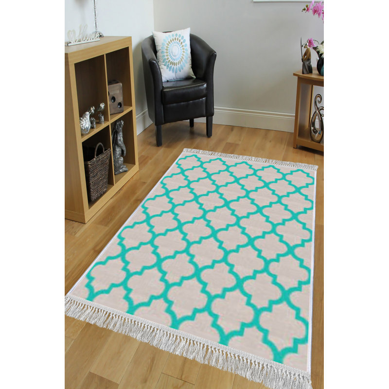 Luxurious Velvet Area Rug, 5.9 x 9.2 Feet | 100% Velvet Fabric, 100% Cotton Sole, 0.4 in Pile Height | Antibacterial, Non-Slip, Machine Washable | Elegant 3D Digital Print for Living Room & Bedroom Decor