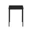 Table à la mode 3 pièces, stratifié noir et métal, design contemporain, assemblage facile, style moderne, assemblage requis, quotidien