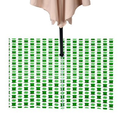St. Patrick's Day Top Hats Shamrocks Water Repellent Tablecloth