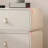 19.7" Off-White Swivel Nightstand, 360° Rotating 2-Drawer End Table-1541686712