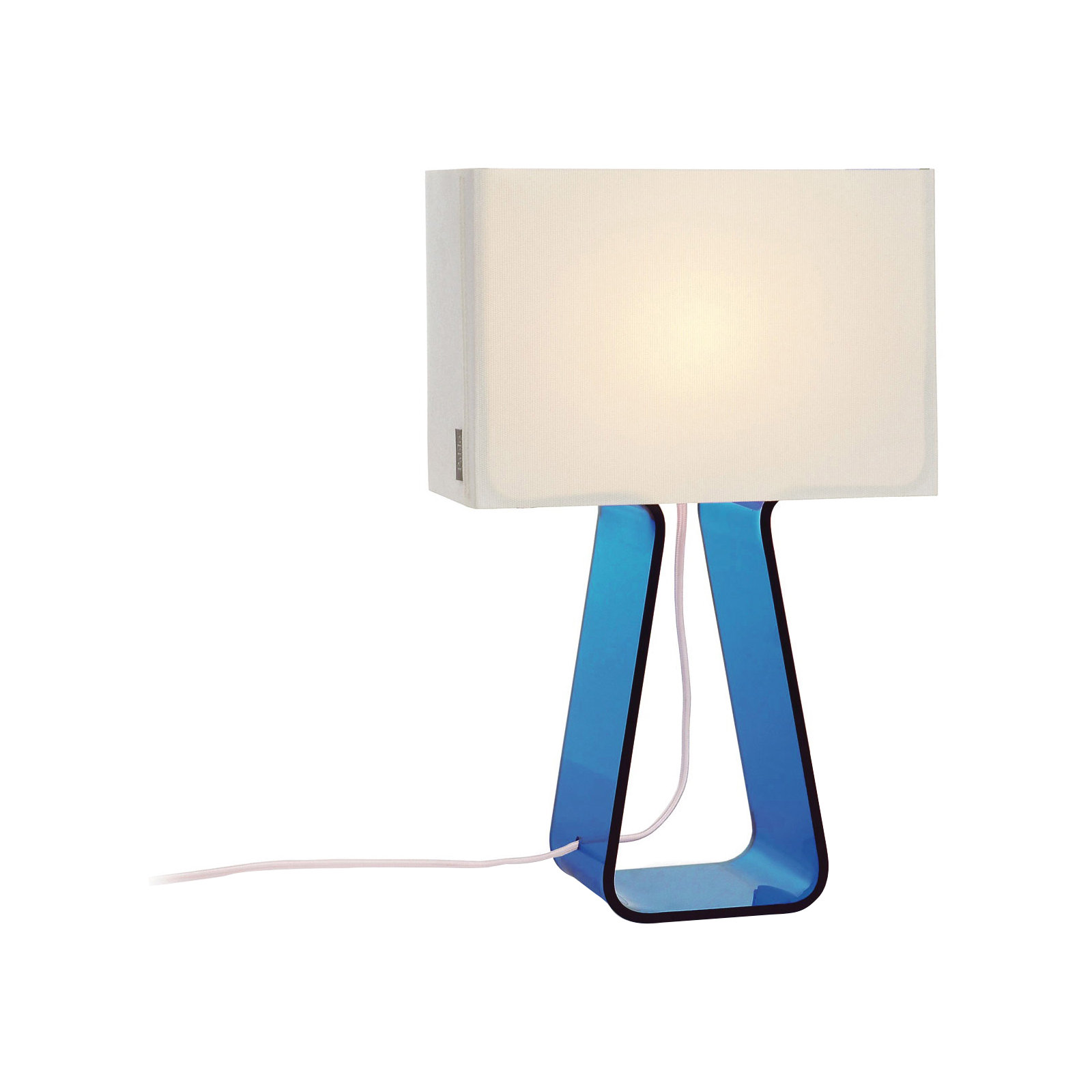 Tube Top Table Lamp, Light Blue