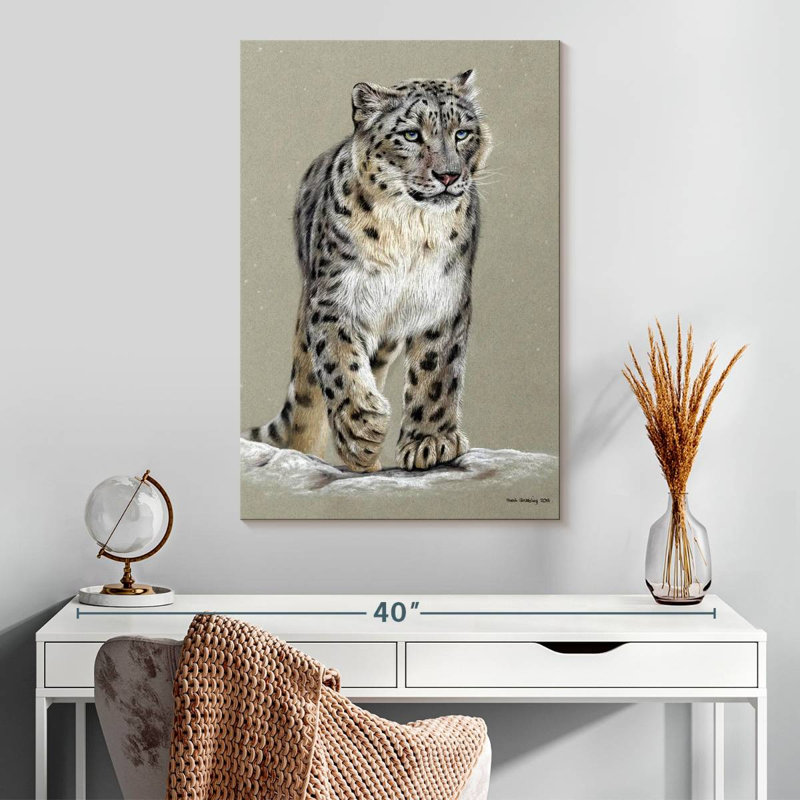 Brampt Snow Leopard II, 30" H x 20" W