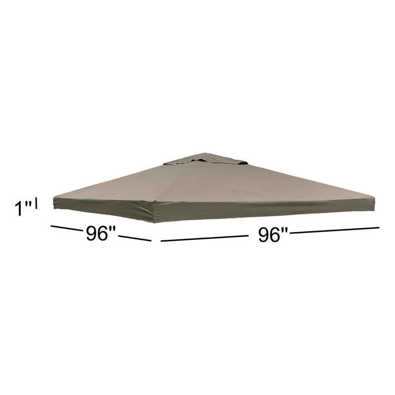 Abri de remplacement pour pavillon de jardin 8 pi x 8 pi Rococo