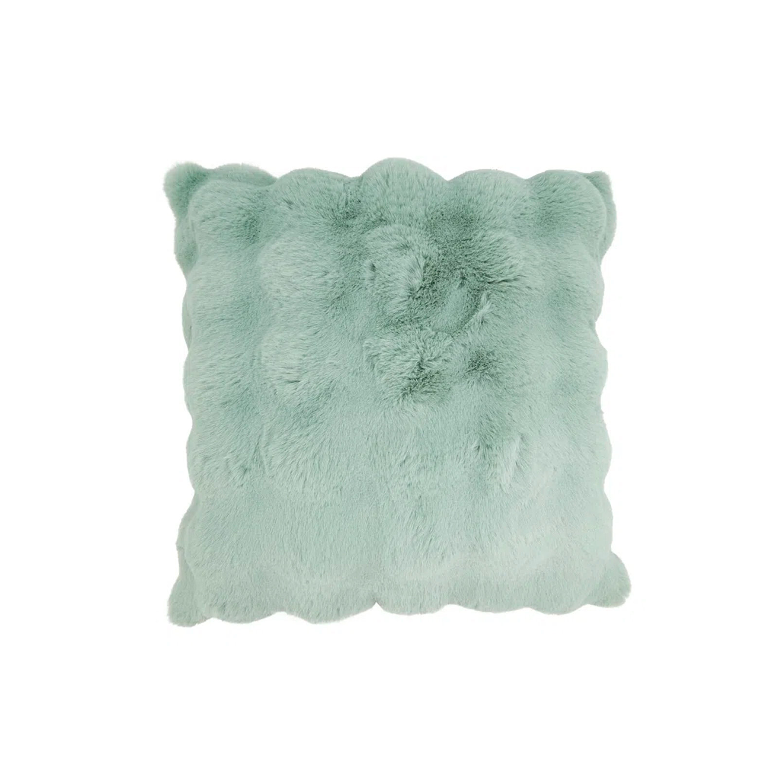 Cozy Bubble Faux Fur Pillow Cover, No Insert, Mint, Square 20"