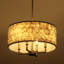 4-Light Natural Capiz Shell Drum Chandelier-501470003