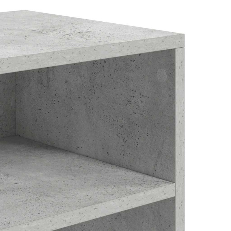 Shivin 71.5cm H x 60cm W Bookcase, Concrete Grey