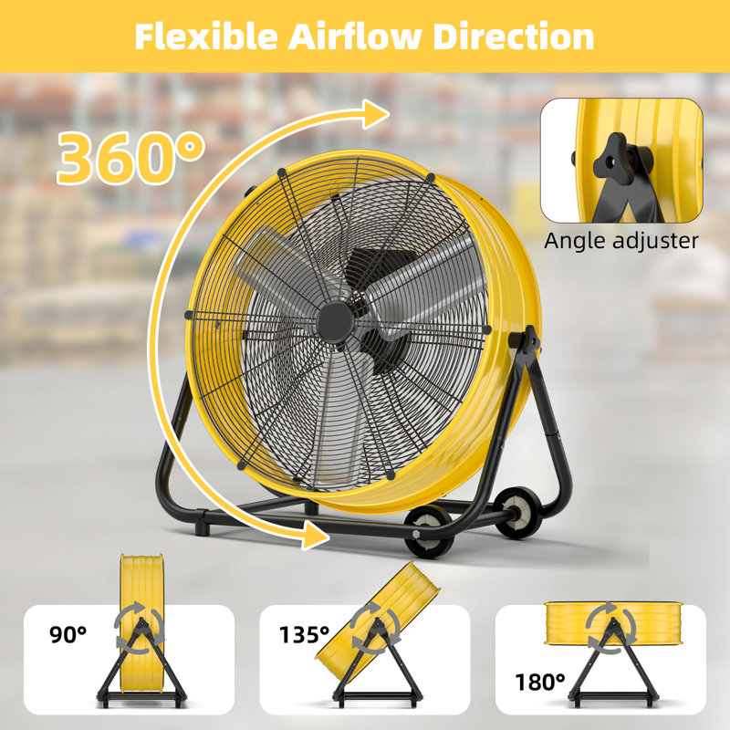 Ventilateur industriel 24 vitesses 3 vitesses