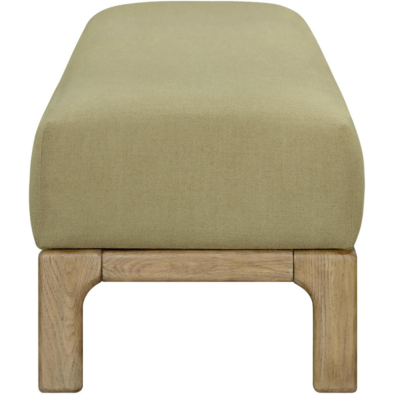 Becki Owens x Surya Bradly Bench, Green, Brown