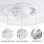 Dajour 2-Light Acrylic LED Semi Flush Mount