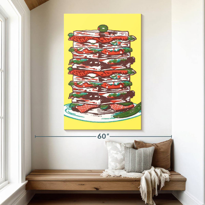 Yarlin Sandwich Tower, 51" H x 34" W