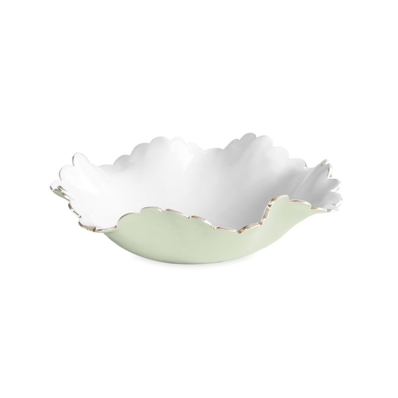 Encanto Colette Medium Bowl, Pistachio;White