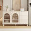 Armoire de rangement minimaliste de couleur crème