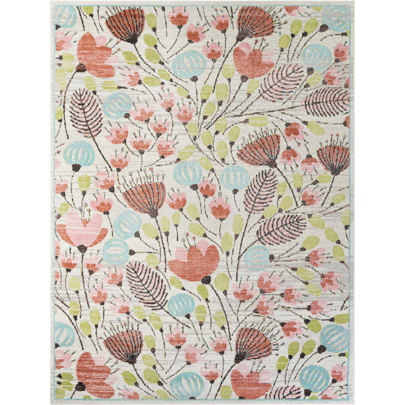 Whimsy Kids Wildflowers Rug, Rectangle 10' x 13' 1"