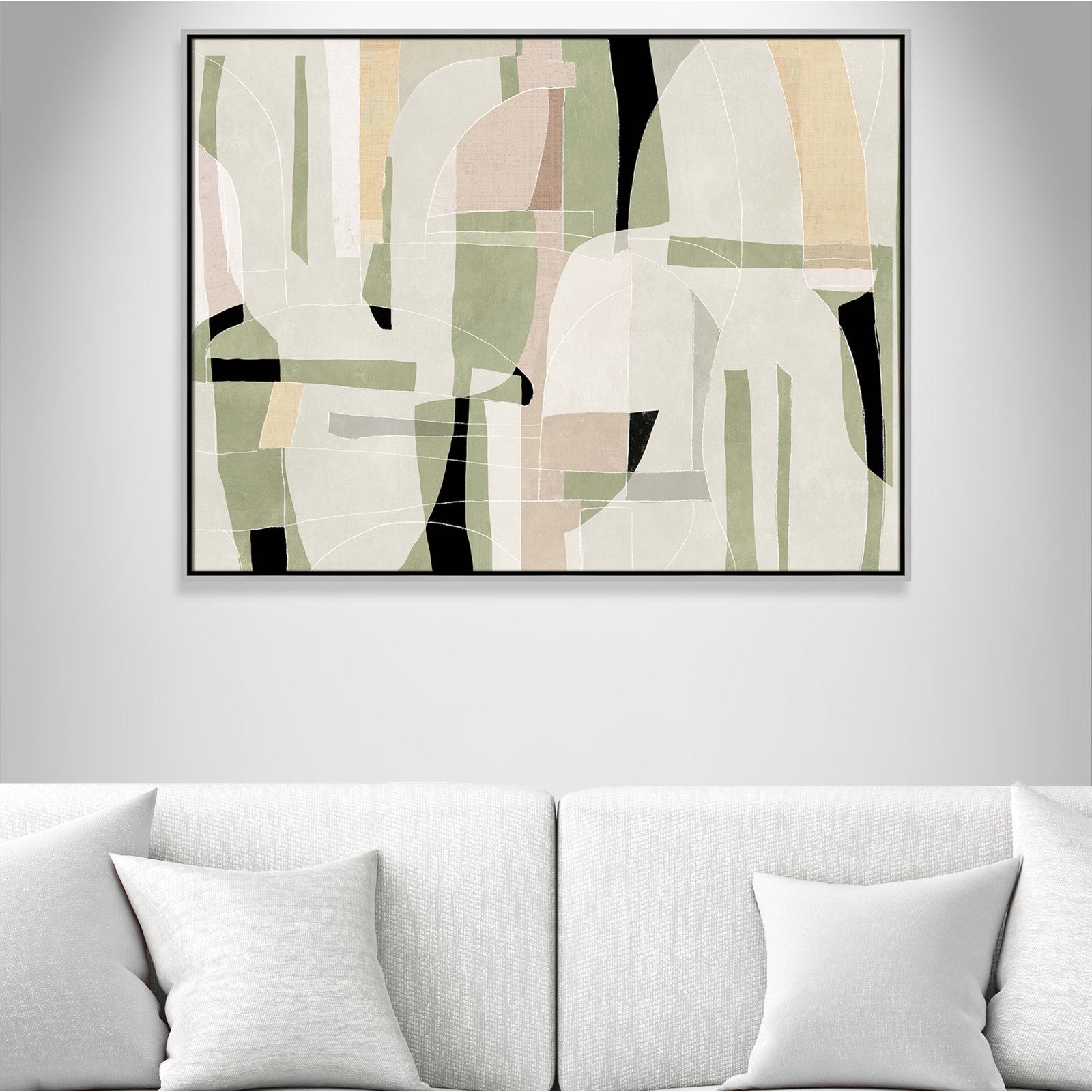 Brienne "Sunny Barcelona" Print, 41.5" W x 31.5" H, Silver