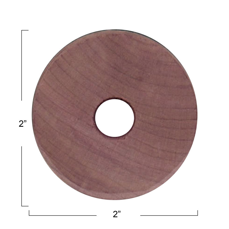 Cedar Fresh Cedar Rings Eastern Red Cedar Moth and Odor Deterrent Pack of 6