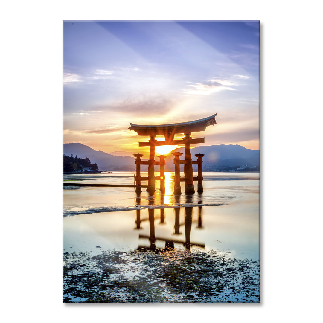 Glasbild | Wandbild Auf Echtglas | Torii Gate In Miyajima Japan LFs2397