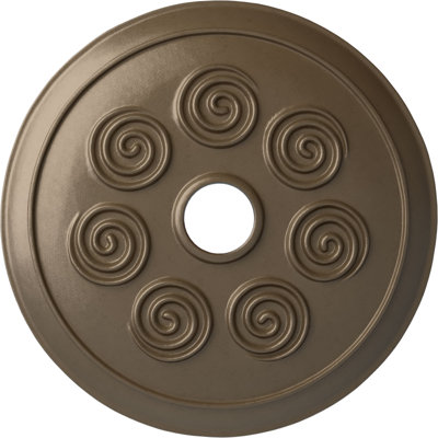 Médaillon de plafond en spirale 25 1/4 po x 4 po x P 2 po (convient aux auvents jusqu'à 4 po)