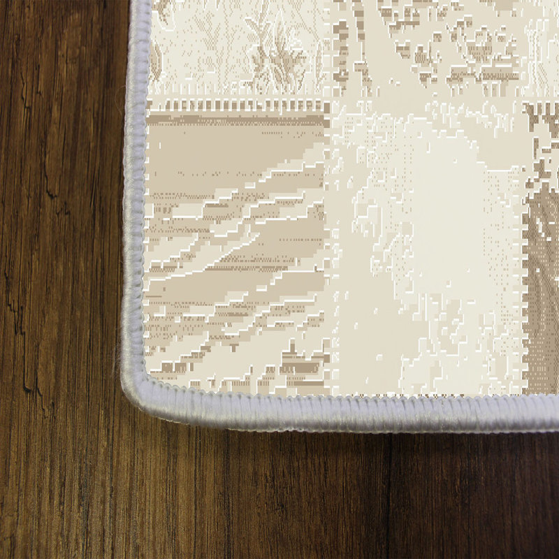 Stylish Woven Carpet, 100% Polyester, Pile Height: 0.3 in | Antibacterial & Non-Slip Underside, 3D Digital Printing | Machine Washable, Perfect for Home Décor, Living Room & Bedroom Use
