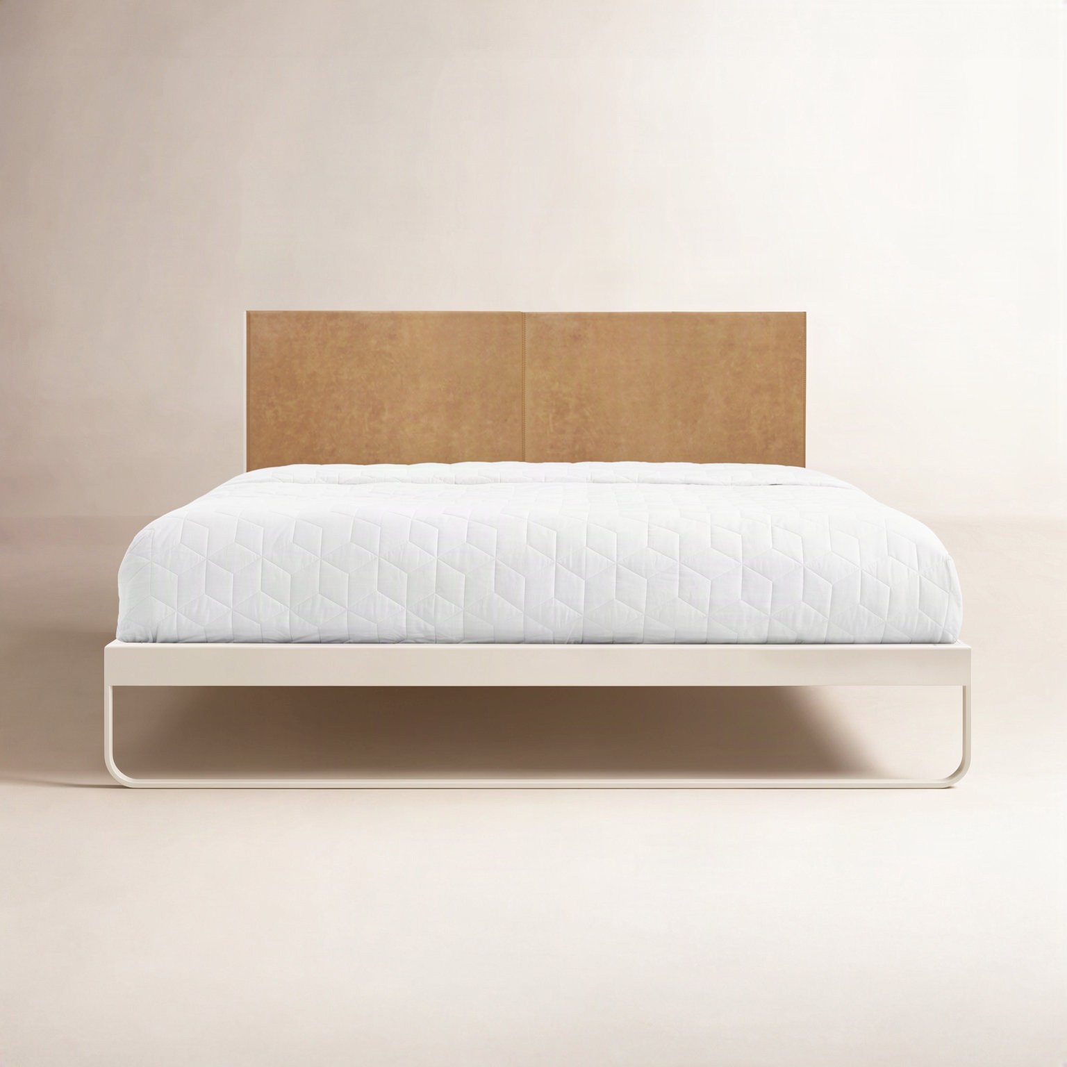 Me Time Genuine Leather Bed, Queen