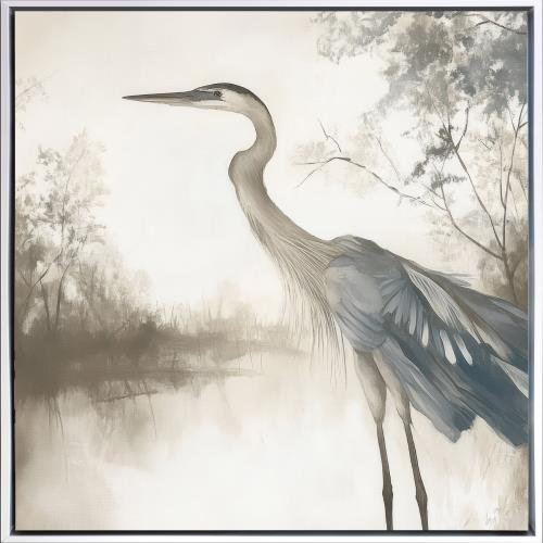 Feathers On Water II Canvas Wall Art