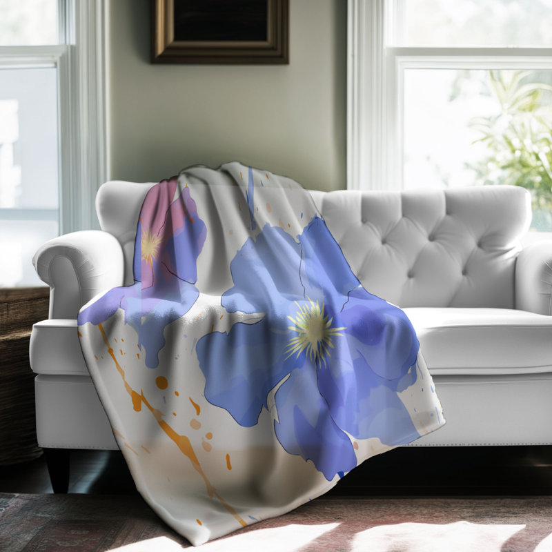 Wild Bloom - 1 Piece Premium Blanket, Queen
