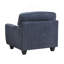 Chaise de salon en chenille durable avec coussin décoratif, meubles de conception contemporaine 1pc-1262523457
