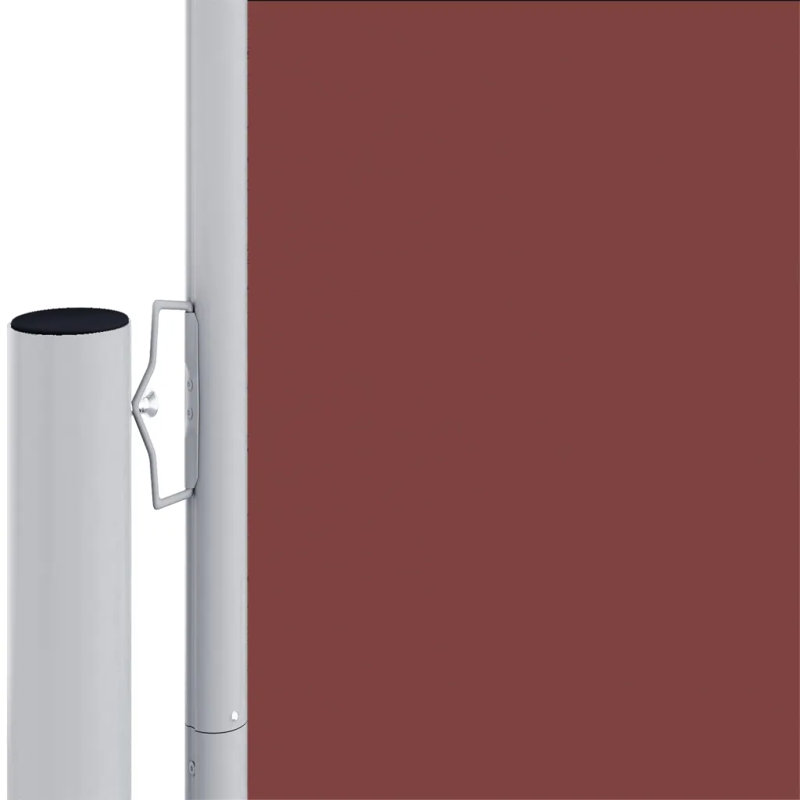 Dakota Fields 1200cm W x 200cm D Fabric Cover Motorised Retractable Side Awning, Terracotta