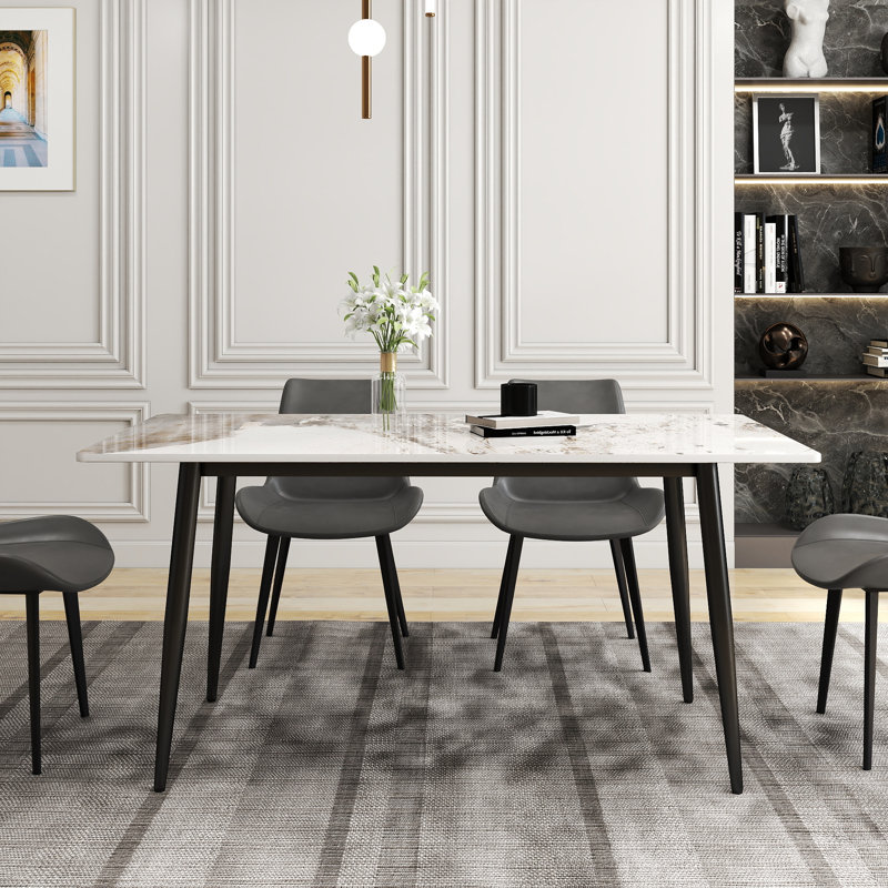 Grande table de salle à manger Juvan, Pandora, H 29,21 po x L 31,49 po x l 55,11 po