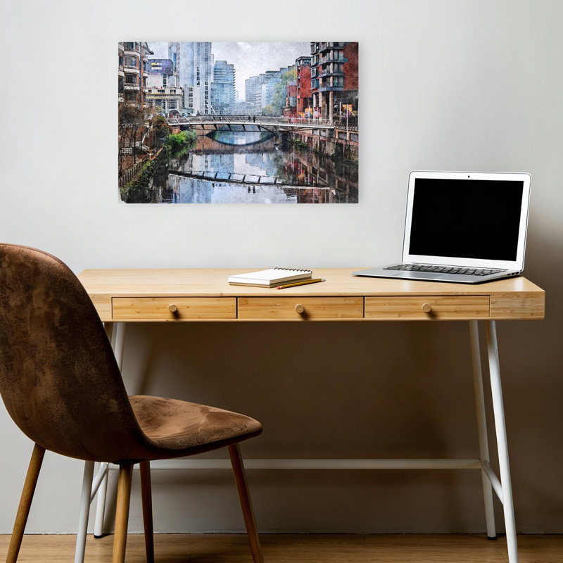 Art urbain urbain, architecture urbaine contemporaine, H 12 po x l 18 po