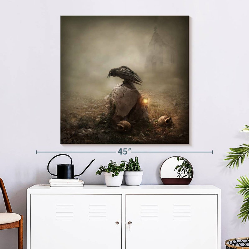 Hitzel Crow, 33" H x 33" W