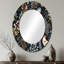 Motif de coq rouge Country Charm - miroir décoratif en marbre, miroir mural décontracté, impression d'art en métal-122497881-122497884