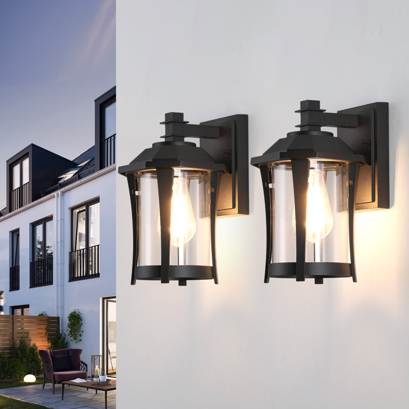 Lanterne murale d'extérieur en aluminium 11,22 po Bostock imperméable 1 lumière