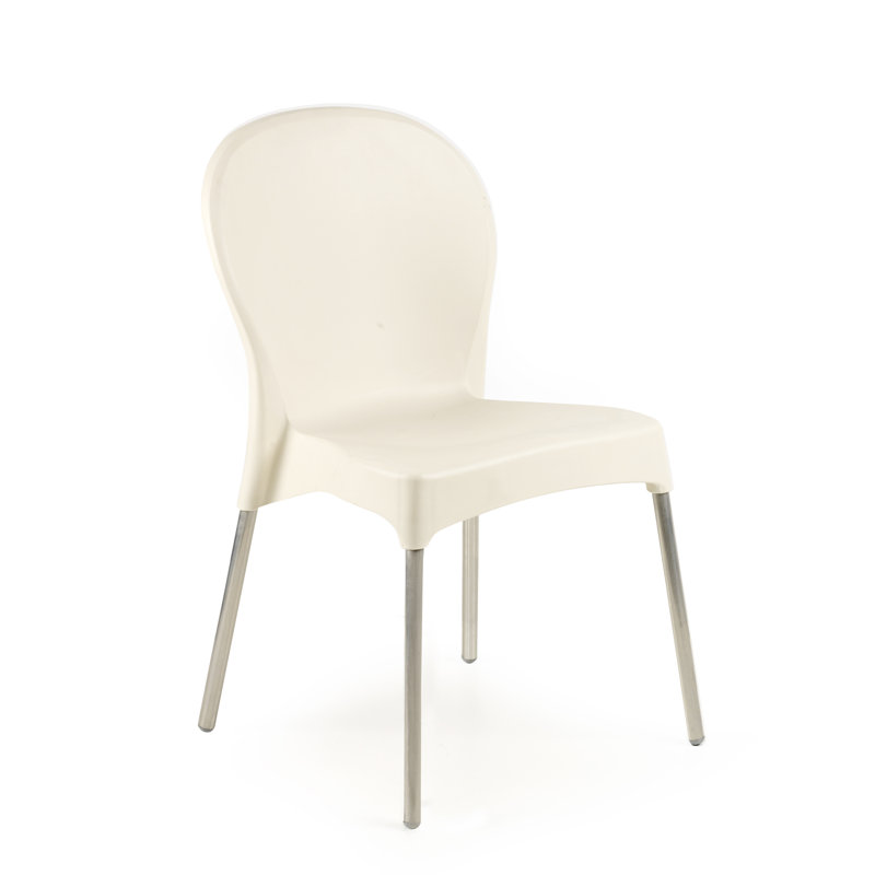 Chaise d'appoint de patio Diana, Crème