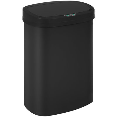 13 Gallon Kitchen Trash Can, Automatic Motion Sensor Garbage Bin with Touch-Free Lid, High-Capacity Waterproof Waste Bin for Kitchen, Bedroom, Bathroom and Office