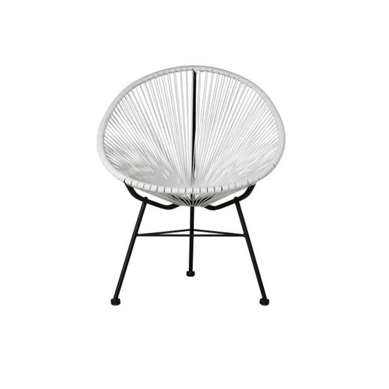 Heidine Patio Chair, White/Black