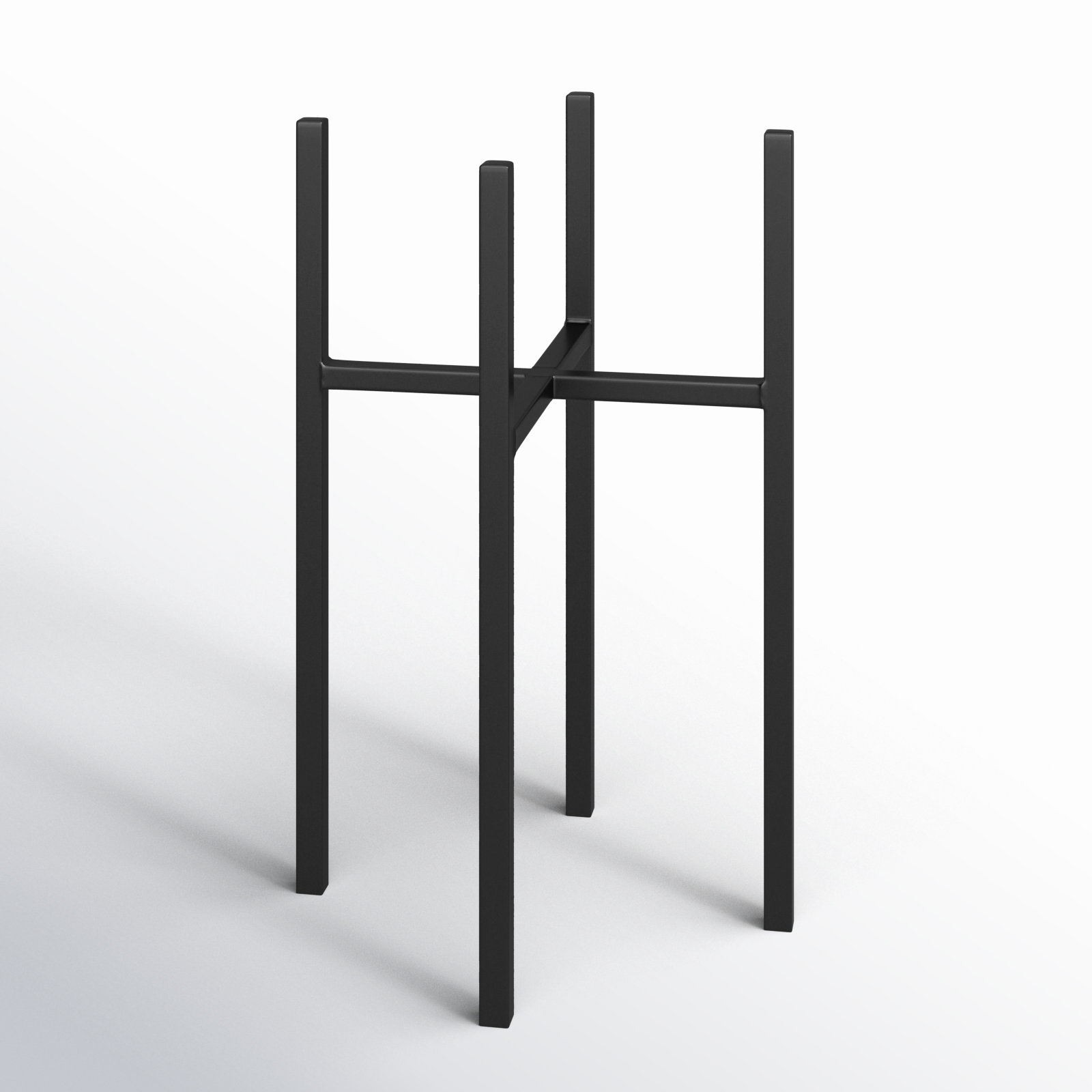 Edmon 6.3" Metal Plant Stand, 13.75" H x 8" W x 8" D