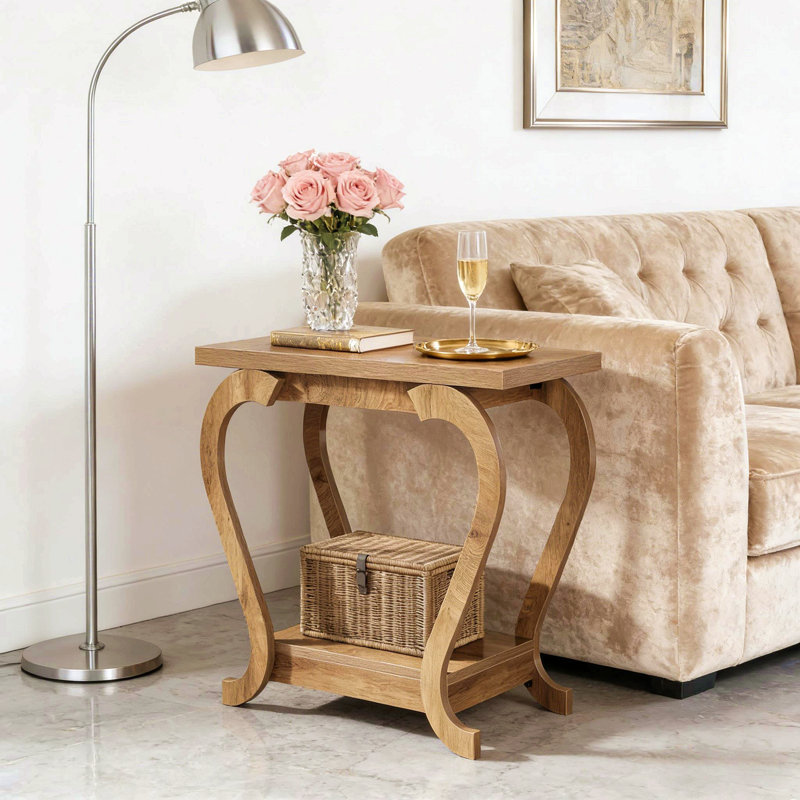 Table d'appoint moderne, table basse à 2 niveaux, table de bout