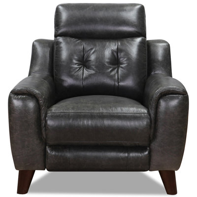 Fauteuil inclinable en cuir Roemy