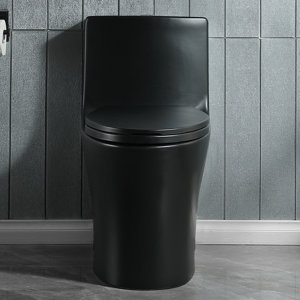 1.1/1.6 gpf dual-flush elongated one-piece toilet with 17.32 in. comfort seat height, ceramic glazed surface(soft close seat included), 3 colors option