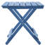 Table pliante portative en bois massif bleu - Pour la cour arrière, le patio, le balcon, la cour arrière, portable