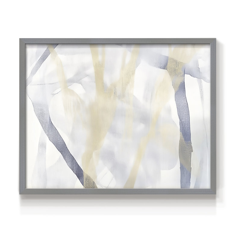 Abstrait, série Lxxxvii, reproduction encadrée, Gris, H 11 po x l 14 po