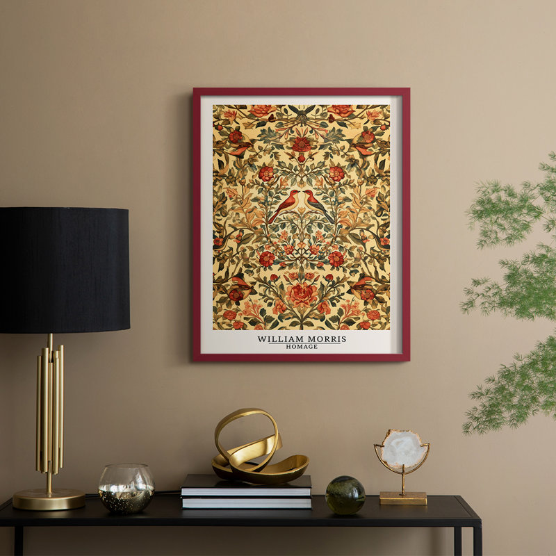 WM MORRIS Series CDXL Framed Print - Solid Wood