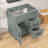 30 in. W x 21.5 in. D x 33.5 in. H Freestanding Bath Vanity Cabinet without Top Bathroom Base in Grey Unassembled-118136065