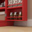 Armoire de cuisine garde-manger, armoire de cuisine autoportante avec 12 tablettes de porte, portes doubles, étagère à 5 niveaux et tablettes réglables-529162989
