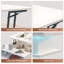 78x78x40 cm Square Lift Top Coffee Table with LED Lights, Hidden Storage-2066691774