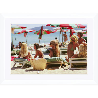 "Saint-Tropez Beach", Slim Aarons, August 1971 Print by Slim Aarons