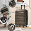 Ensemble de valises Hardshell en ABS - Valises légères et durables avec deux roues pivotantes, tailles de bagage à main et pour bagages