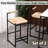 Upholstered Counter Stool with Metal Frame-1136675390